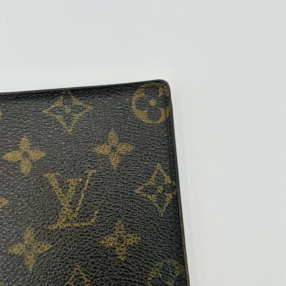 Louis Vuitton Wallet Womens One Size Brown Monogram Long Bifold Credit Card